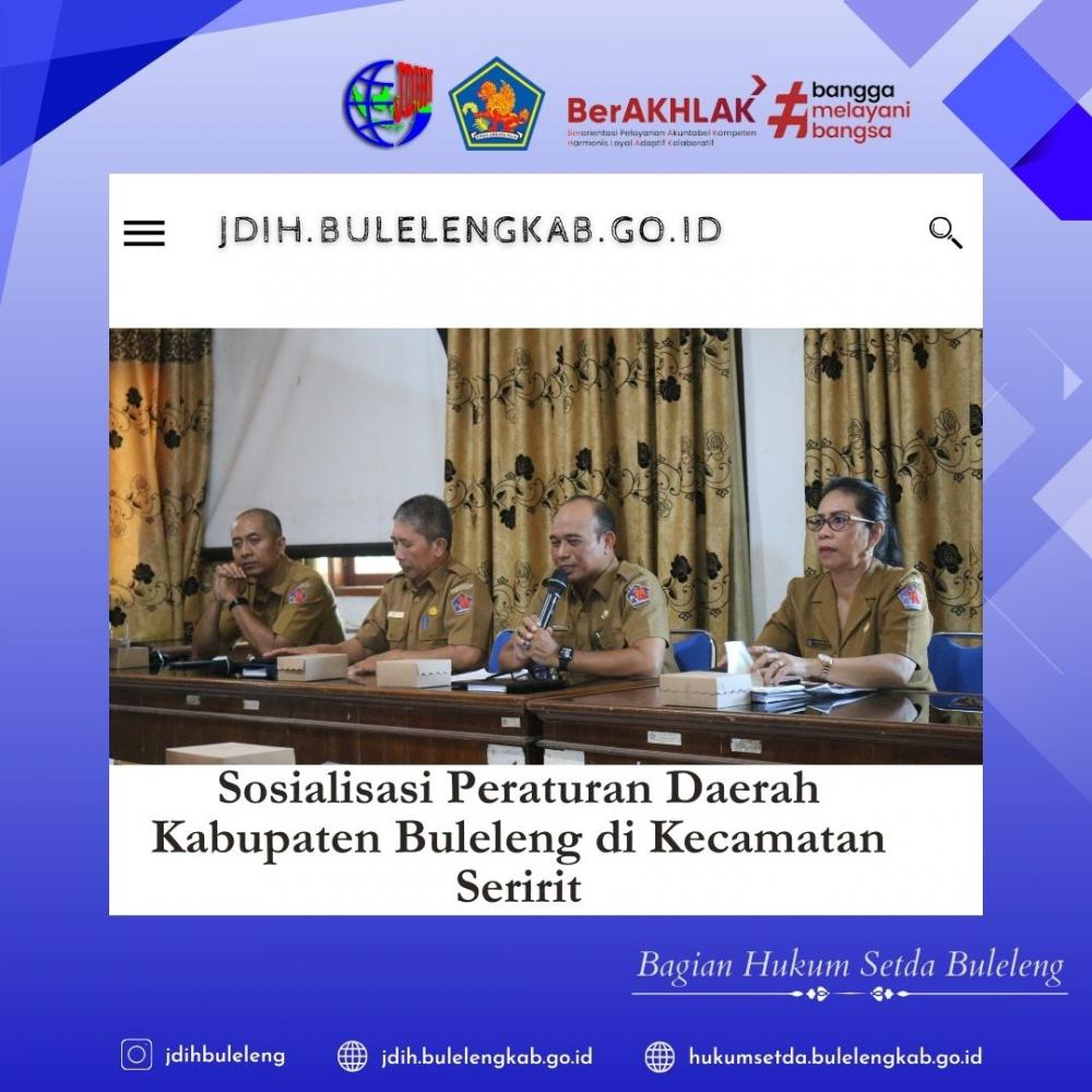 Jaringan Dokumentasi Dan Informasi Hukum (JDIH) Buleleng